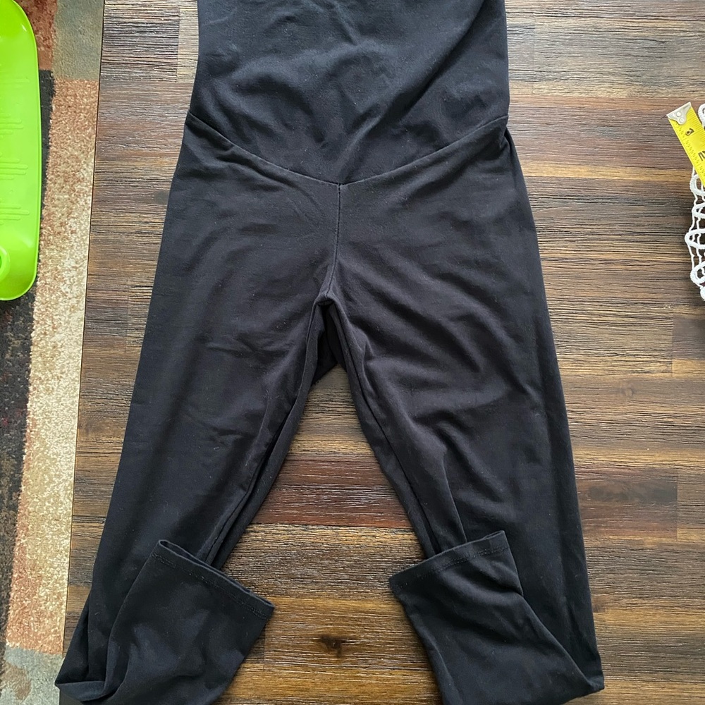 Motherhood Maternity Stretch Crop Belly Leggings - Picture 2 of 9